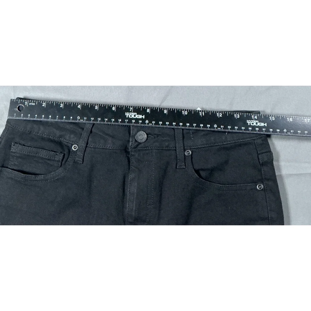 Harper Heritage Women High Rise Skinny Black Denim Cut Off Short Sz 29/ US 8 NWT